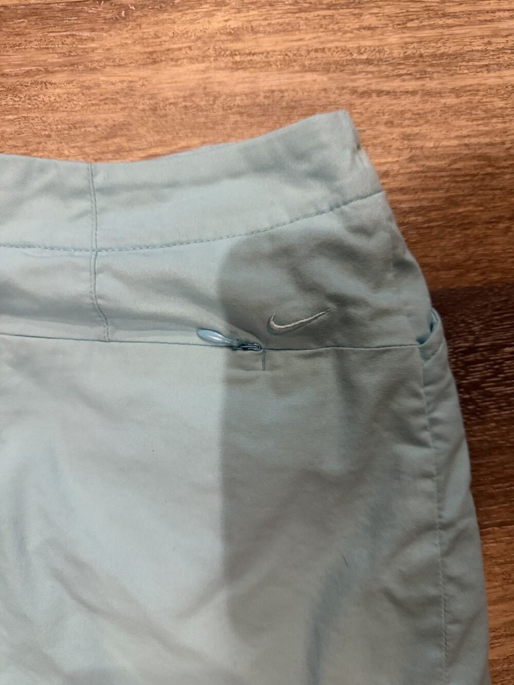 Nike Golf Blue Solid Skort Womens Size L Regular Short Zip Closure
